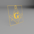 Square-and-Compass-WallArt-Render.png Cutout Masonic 2D Wall Art Collection (Personal Use)