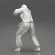 Girl-0010.jpg 3D file Woman wearing antivirus suit standing and pushing・3D printable model to download