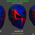 001.jpg Spider Man 2099 mask -Spider man Helmet - Marvel comics 3D print model