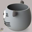 ISO4.jpg Cute cat Pot
