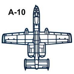 image4.jpeg STL file A-10 Warthog Wall Art・3D printable model to download