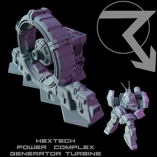 HEXTECH-Power-Complex-Generator-Turbine.png HEXTECH - Power Complex - Core Bundle (Battletech-kompatibles Hex-Gelände)