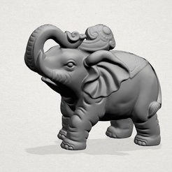 Elephant 02 -A01.png 3D-Datei Elephant 02 kostenlos・3D-Druckvorlage zum Herunterladen, GeorgesNikkei