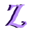 Z.stl Letters and Numbers ALICE IN WONDERLAND Letters and Numbers | Logo
