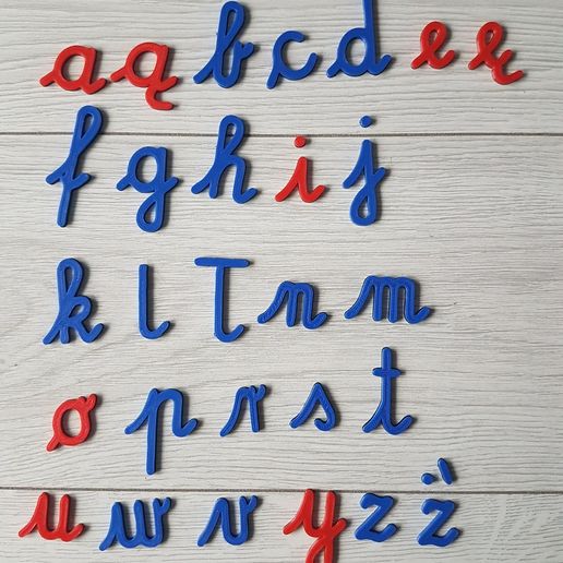 Download STL file Polish Alphabet Montessori/ Polski Alfabet Abecadlo ...