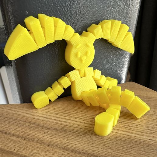 🐇 Articulated flexible rabbit・Free STL File for 3D printing・Cults