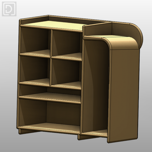 Mini Storage Shelf - Cults3D 3D Model | 3Drop