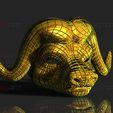 default.150.jpg Squid Game Mask - Vip Buffalo Mask Cosplay 3D print model