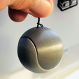 Capture_d_e_cran_2016-08-19_a__16.20.50.png Free STL file Keychain - Keychain Tennis Ball・Design to download and 3D print