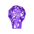 Lightbulb_Lamp_Faceted.stl Archivo STL gratuito Luz de facetas rotas・Objeto para descargar e imprimir en 3D