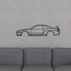 skyline-r34.png Nissan Skyline R34 Wall Art