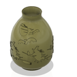 vase-313 v5-02.png vase real witch circle  pot for magic ritual for 3d-print or cnc