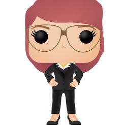 1.jpeg Archivo STL Funko administradora, contadora, secretaria - Accountant, secretary, bussines woman funko・Diseño de impresión en 3D para descargar