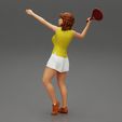 Girl-0006.jpg Woman playing tennis giving service throwing ball