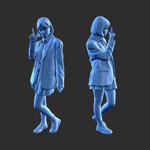 CHARACTER FIGURE GIRL F16 3D model
