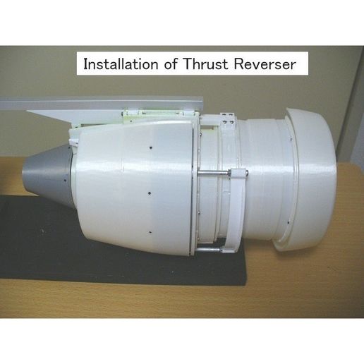 C07-Reverser-Beam01.jpg Download STL file Thrust Reverser with Turbofan Engine Nacelle • 3D printer template, konchan77