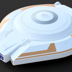 Jupiter_Multicolor_v2.png Free STL file Lost In Space Jupiter Spaceship - Multicolor・3D printer model to download