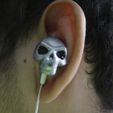 portada_1.jpg Decorations for Headphones : Skull Headphones for Headphones with Flat Head