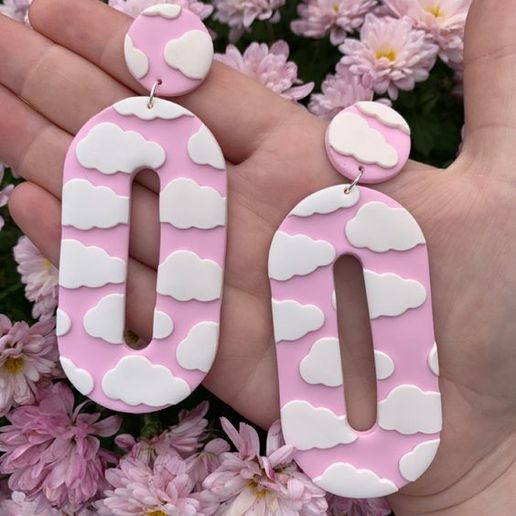 POLYMER CLAY CUTTER OVAL PLUS CUTTER APPLICATOR CLOUDS 3D model