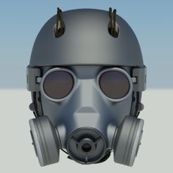 01.jpg Fichier 3D Casque Exosquelette Stalker Masque à gaz et écouteurs. Jeu vidéo, accessoire, cosplay・Design pour imprimante 3D à télécharger, borshch3d
