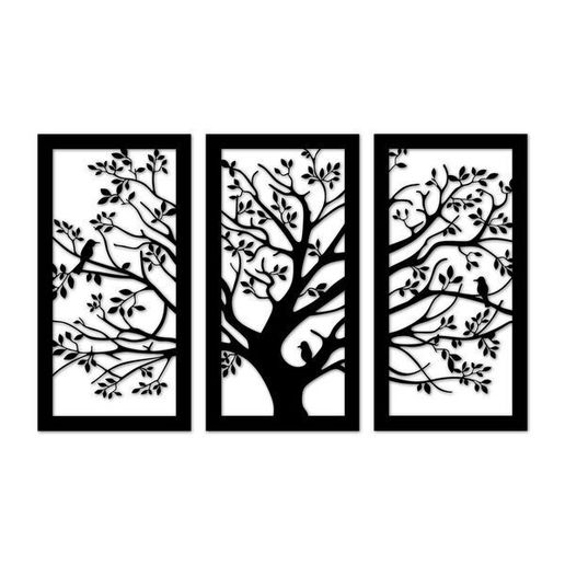 Triptych Tree Wall Sculpture 2D