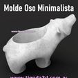 oso-minimalista-1.jpg Minimalist Bear Flowerpot Mold