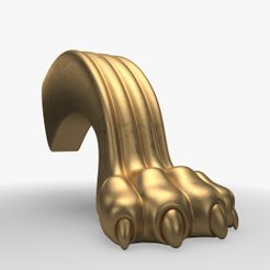 Lion-Furniture-Leg.jpg Lion Leg for Round Table CNC Carving Milling model