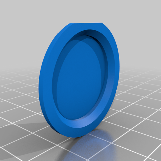 ROG Chakram Mouse customizable badge DIY Template - 3D model önizlemesi