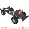 GAZ-67_7.png 3D Printed RC Car GAZ-67 Custom by [AN3DRC]