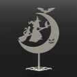 assembly1.jpg 3D Printed Halloween Magic: Bat, Cat & Witch Cake Topper