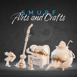 SmurfArtsandCrafts_Bundle_1_Render_070923.jpg Mimic Bundle - Dark Fantasy 3D Miniatures