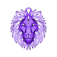 Lion.stl Kabile asıllı aslan başı kolye ucu