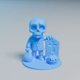 Render-5.jpg Skelett erhebt sich aus dem Grab - Halloween Dekor STL | Spooky 3D-Druck Modell