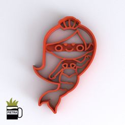cults2.jpg MOULE À BISCUIT FONDANT SIRÈNE MODÈLE 3D PRINT