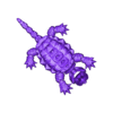 snapping turtle body, head with more pressure on the jaw 001.stl FLEXI SNAPPING TURTLE