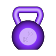 Kettlebell 25KG.stl Home Gym Wall Decoration