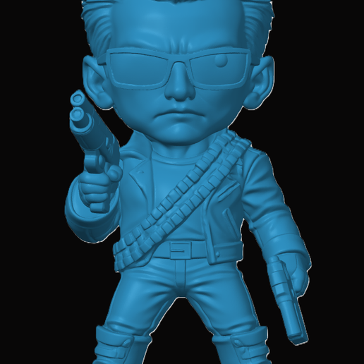 Terminator T-800 Inspired Chibi
