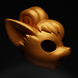 3.png Vulpix - Pokemon Cosplay Costume Face Mask 3D print model