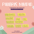 P0ALABRA-NAVIDAD.png set Palabras - Christmas stamp