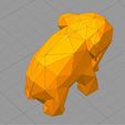 elephant_3d_low_poly.jpg STL file Elephant low poly・3D printer model to download, 3dpark