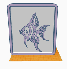 Image-1.png Download STL file Aquarium Fish - Angel Fish • 3D printable template, catiacruzdias