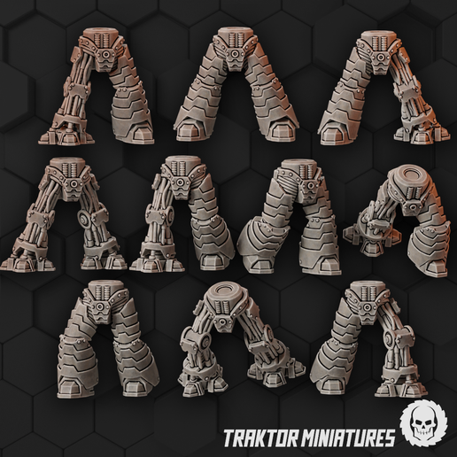 Mk Hex Cyborg Legs 3D model