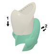 Assembly.jpg 3D file Shark pen cup cable holder-Kawaii・3D printer design to download