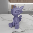 HighQuality.png 3D Toothless Dragon Figure Home and Living with 3D Stl Files & 3D Printed Dragon, Gift for Kids, 3D Printing, Dragon Decor, 3D Figure Print