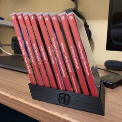tempImagez6iGYG.jpg Free STL file Nintendo Switch Game Holder・3D printer design to download