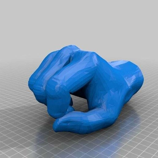 HUMAN_HAND.jpg Fichier STL gratuit Une main réaliste・Plan pour imprimante 3D à télécharger, ernestwallon3D