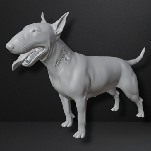 🐶 Escultura Bull Terrier Fan Art Coleccionable High Quality 🏆 3D model