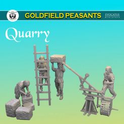 720X720-set-23-quarry.jpg STL file Quarry (Goldfield Peasants)・Template to download and 3D print
