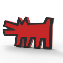 untitled.840.png MEDICOM KEITH HARING BARKING DOG STATUE