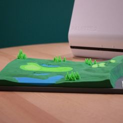 56a106fd91e422ca89ab99540f38accc_display_large.jpg Fichier STL gratuit Modèle de terrain de golf multicolore・Plan imprimable en 3D à télécharger